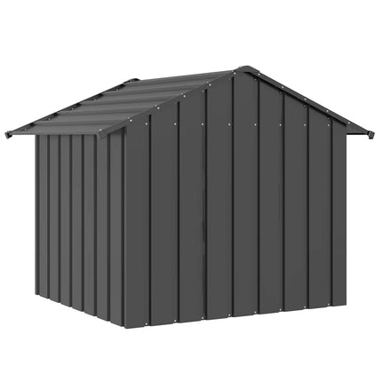 Hundkoja med tak 131x101x102 cm galvaniserat stål
