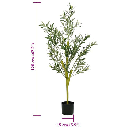 Konstgjort olivträd 450 blad 120 cm grönt