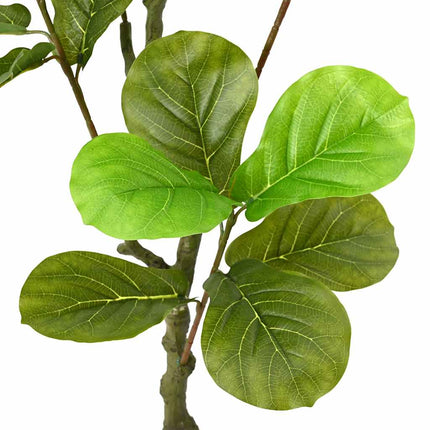Konstgjort fikusträd 30 blad 125 cm grönt