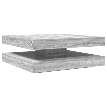 Soffbord 360 grader vridbart grå sonoma 90x90x34,5 cm
