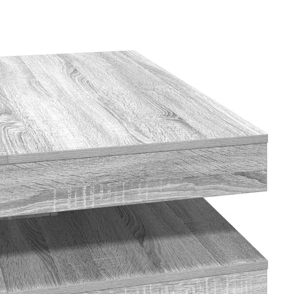 Soffbord 360 grader vridbart grå sonoma 90x90x34,5 cm