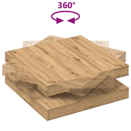 Soffbord 360 grader vridbart artisan ek 90x90x34,5 cm