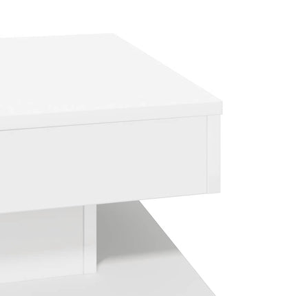 Soffbord 360 grader vridbart vit 50x50x34,5 cm