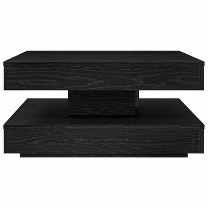 Soffbord 360 grader vridbart svart 70x70x34,5 cm
