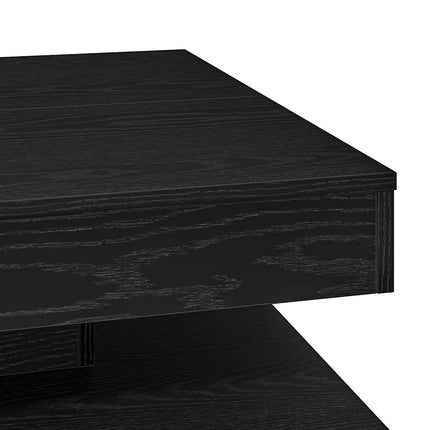 Soffbord 360 grader vridbart svart 70x70x34,5 cm