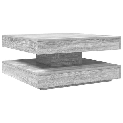 Soffbord 360 grader vridbart grå sonoma 70x70x34,5 cm