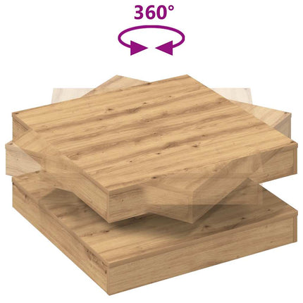 Soffbord 360 grader vridbart artisan ek 70x70x34,5 cm