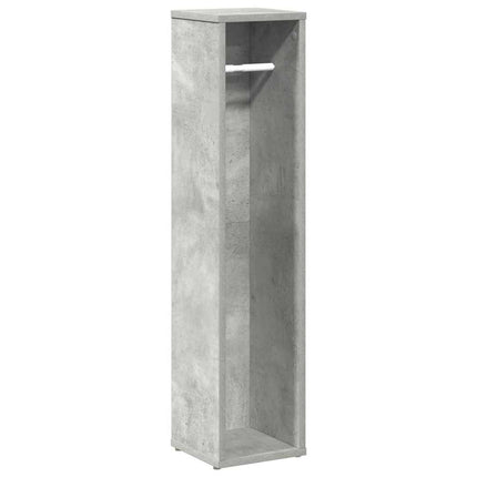 Badrumsskåp med rullhållare betonggrå 20,5x20x90 cm