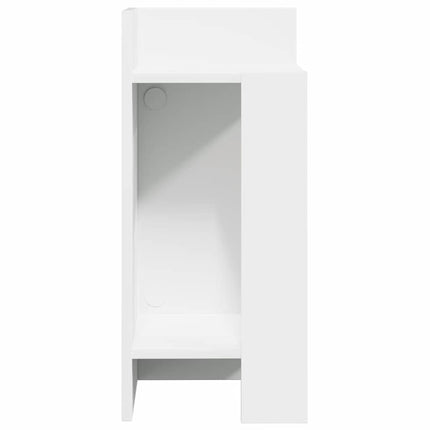 Sidobord med hylla svart 25,5x27x60 cm