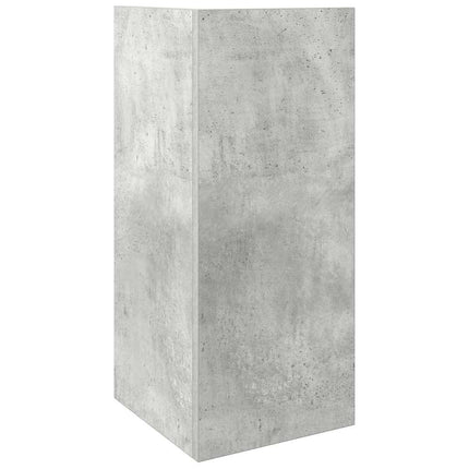 Sidobord med hylla betonggrå 25,5x27x60 cm