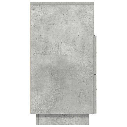 Sängbord 2 st med 2 lådor betonggrå 36x36x68 cm