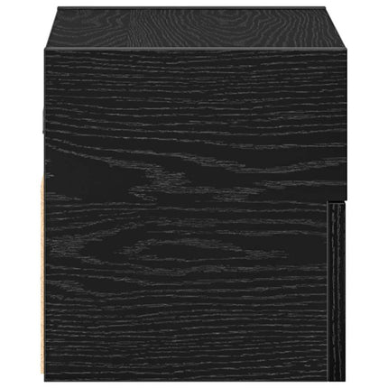 Väggmonterade sängbord svart 45x26x28,5 cm