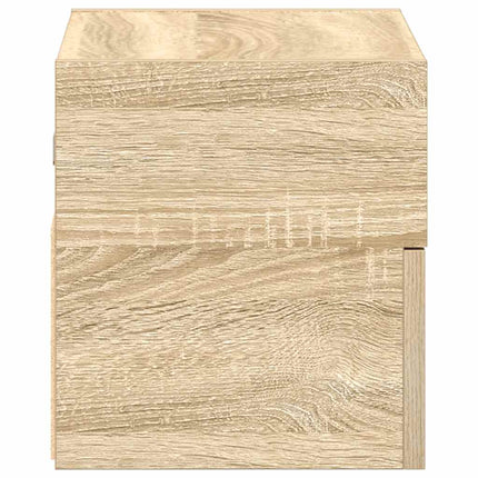 Väggmonterat sängbord sonoma-ek 45x26x28,5 cm