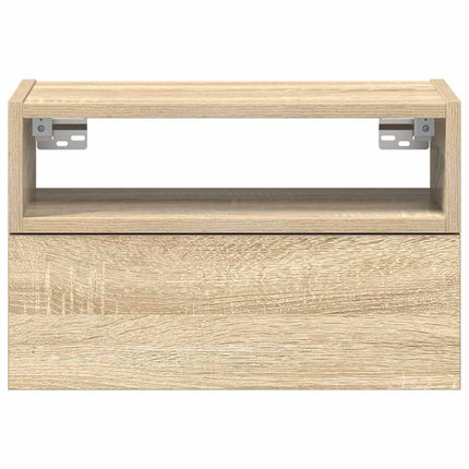 Väggmonterade sängbord 2 st sonoma-ek 45x26x28,5 cm