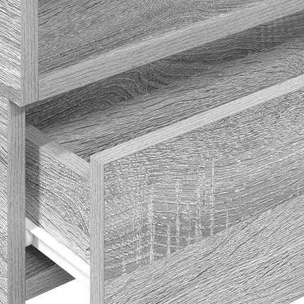 Väggmonterade sängbord 2 st grå sonoma 45x26x28,5 cm