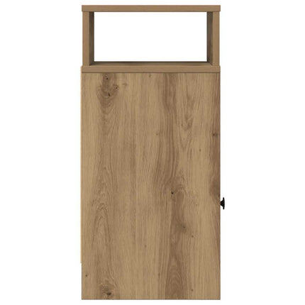 Sängbord med låda artisan ek 25x31x66 cm
