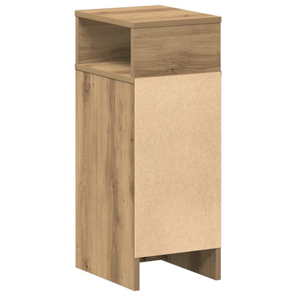 Sängbord med låda artisan ek 25x31x66 cm