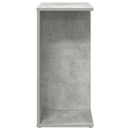 Nattduksbord 2 st betonggrå 46,5x29x61 cm konstruerat trä