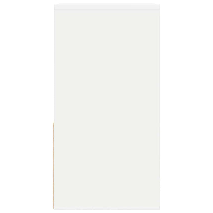 Sängbord 2 st med låda vit 35x34x66,5 cm