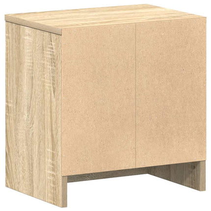 Sängbord med låda sonoma-ek 39x28x41 cm