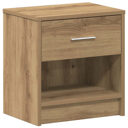 Sängbord 2 st med låda artisan ek 39x28x41 cm