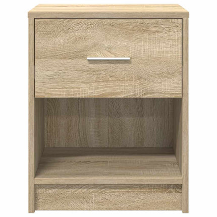 Sängbord 2 st med låda sonoma-ek 40x34x50 cm