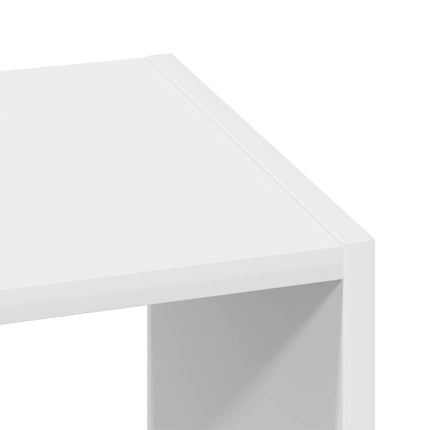 Bokhyllor 2 st stapelbara vit 30x30x80 cm konstruerat trä