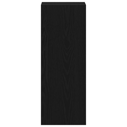 Bokhylla stapelbar svart ek 30x30x80 cm konstruerat trä