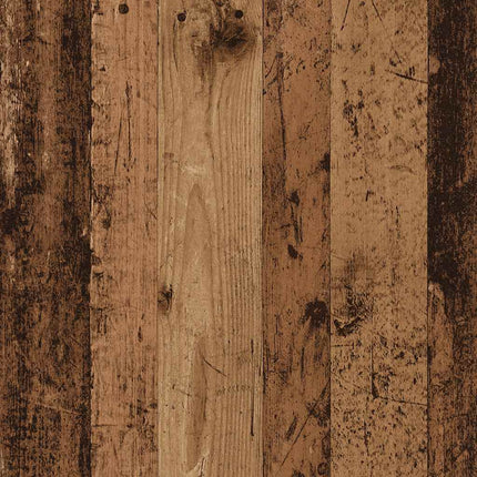 Bokhyllor 2 st stapelbara åldrat trä 30x30x80cm konstruerat trä