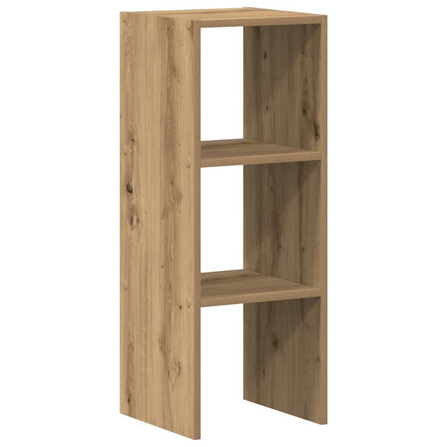 Bokhylla stapelbar artisan ek 30x30x80 cm konstruerat trä