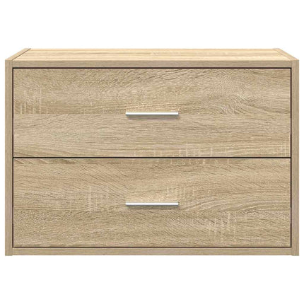 Skåp med 2 lådor sonoma-ek 60x31x40 cm konstruerat trä