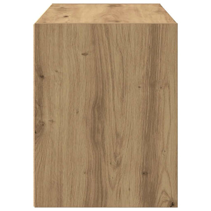 Skåp med 2 lådor ek 60x31x40 cm konstruerat trä