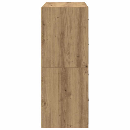 Skåp med 2 lådor 2 st ek 60x31x40 cm konstruerat trä