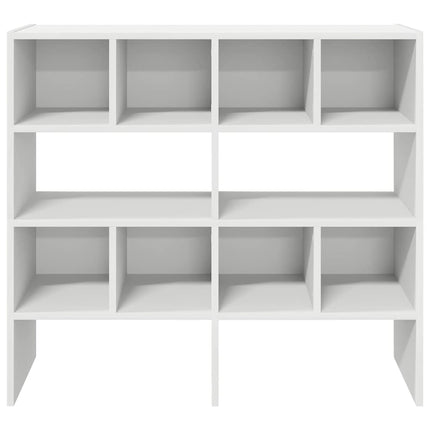 Skohyllor 2 st stapelbara vit 89,5x30x40 cm