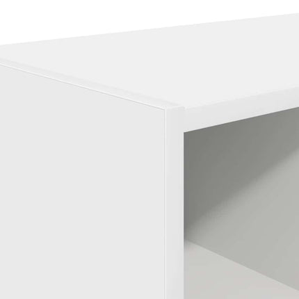 Skohyllor 2 st stapelbara vit 89,5x30x40 cm