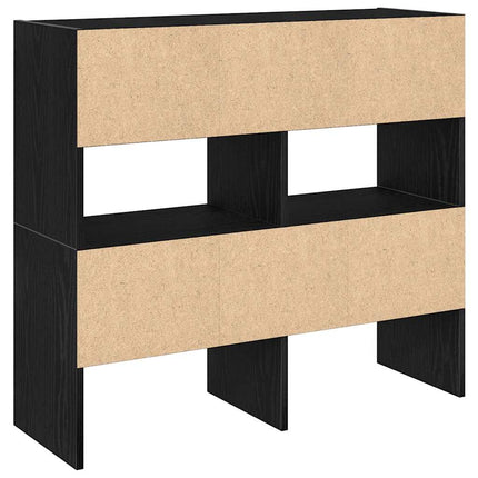 Skohyllor 2 st stapelbara svart ek 89,5x30x40 cm