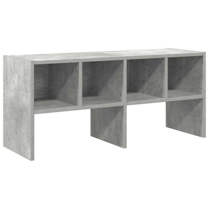 Skohylla stapelbar betonggrå 89,5x30x40 cm