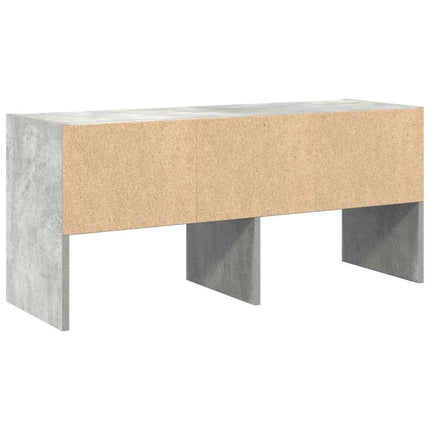 Skohylla stapelbar betonggrå 89,5x30x40 cm