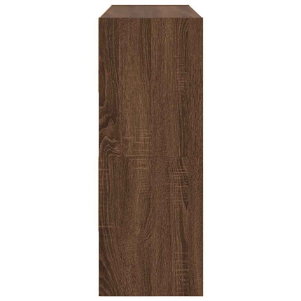Skohyllor 2 st stapelbara brun ek 89,5x30x40 cm