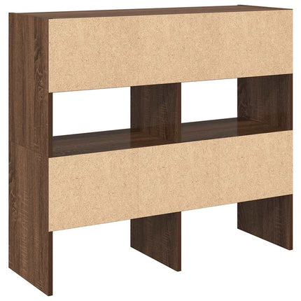 Skohyllor 2 st stapelbara brun ek 89,5x30x40 cm