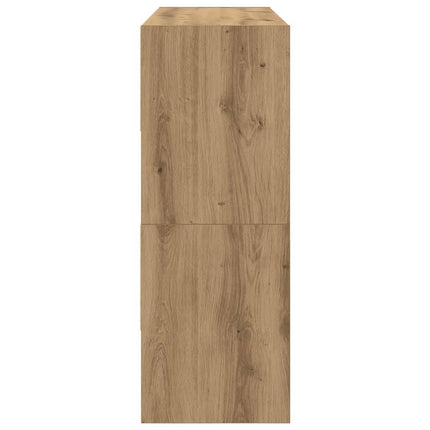 Skohyllor 2 st stapelbara artisan ek 89,5x30x40 cm
