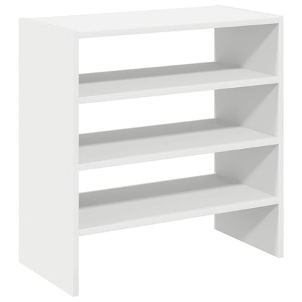 Skohyllor 2 st stapelbara vit 60x30x30,5 cm