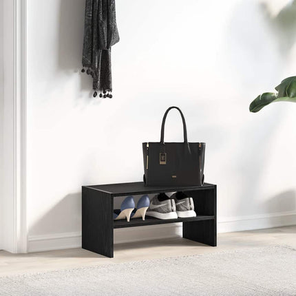 Skohylla stapelbar svart ek 60x30x30,5 cm