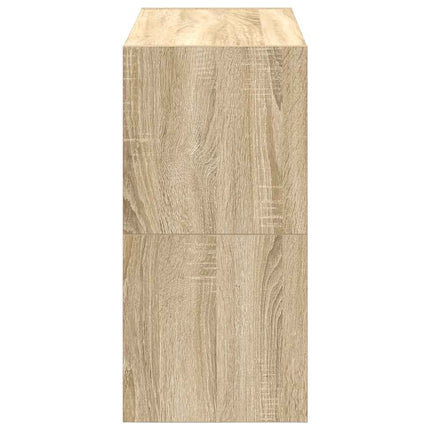 Skohyllor 2 st stapelbara sonoma-ek 60x30x30,5 cm