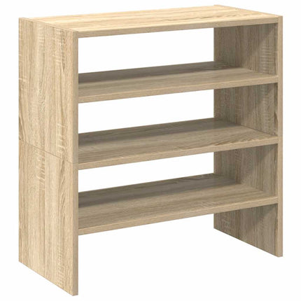 Skohyllor 2 st stapelbara sonoma-ek 60x30x30,5 cm