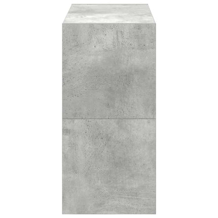 Skohyllor 2 st stapelbara betonggrå 60x30x30,5 cm