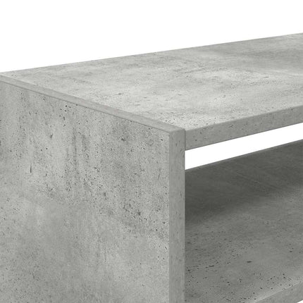 Skohyllor 2 st stapelbara betonggrå 60x30x30,5 cm