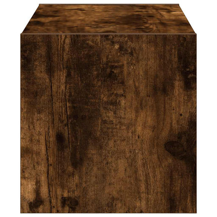 Skohylla stapelbar rökfärgad ek 60x30x30,5 cm