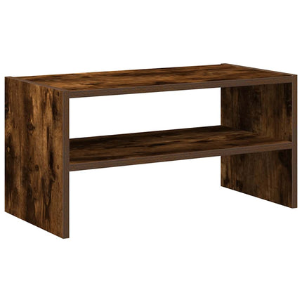 Skohylla stapelbar rökfärgad ek 60x30x30,5 cm
