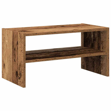 Skohylla stapelbar åldrat trä 60x30x30,5 cm